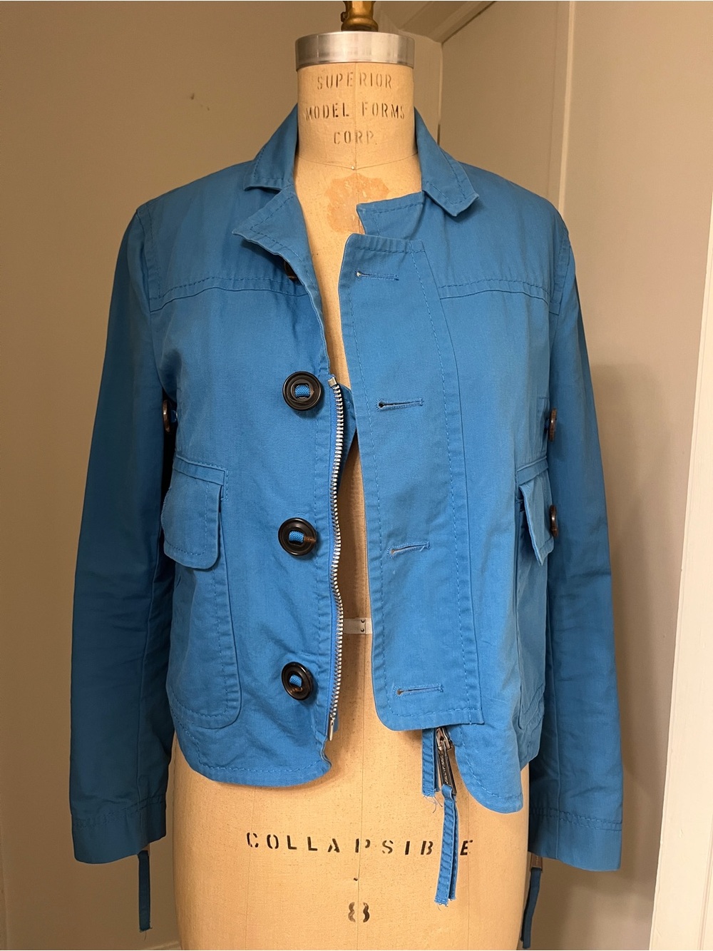 Dsquared² Blue Utility Jacket Made in Italy [SIZE 42 / US 4]
